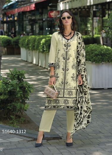 Light Sage Green Cotton Thread-Work Festive-Wear Pakistani Readymade Salwar Kameez